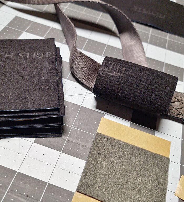 Stealth Strips® Buckle Silencers in black