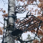 Treestand wrapped in Smoke Camo Treestand Kit