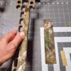 Applying camo to Trophyline Hyperlite Climbing Stick