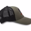 Hunting Beast logo hat olive side