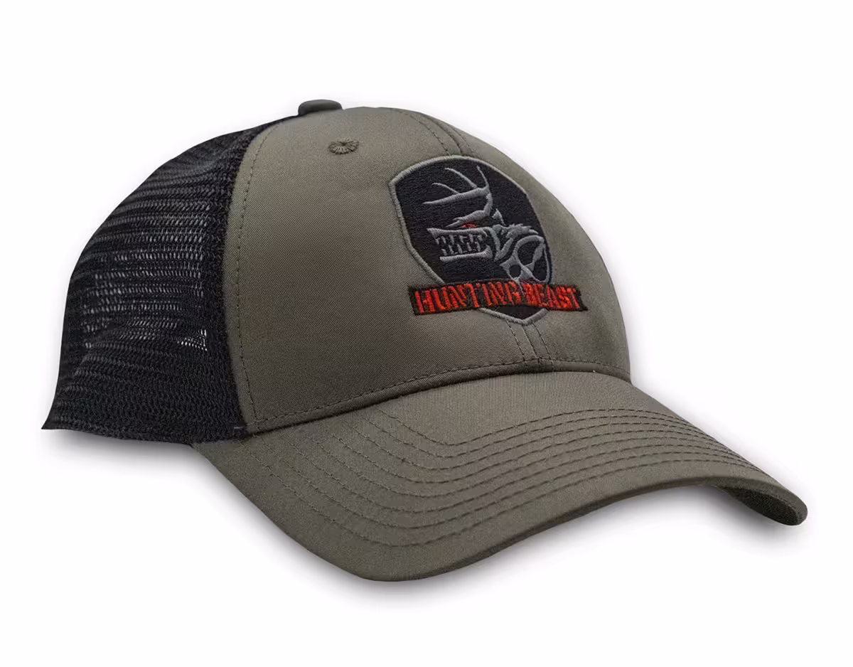 Hunting Beast logo hat olive