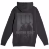 Hunting Beast creature hoodie charcoal back