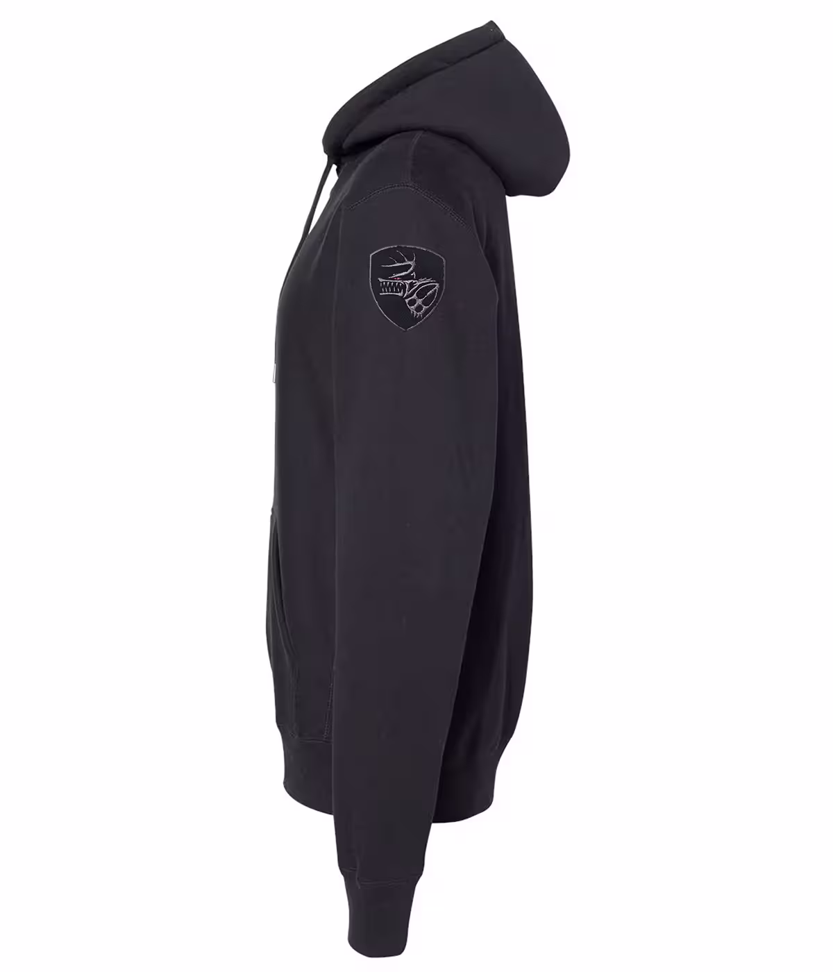 Church Hoodie™ black patch on sleeve