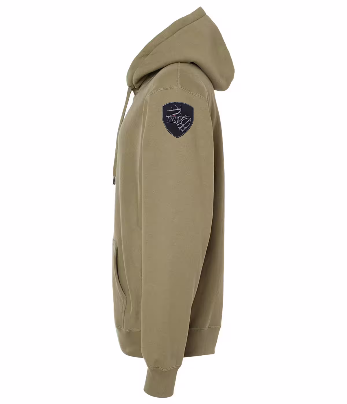 Church Hoodie™ olive patch on sleeve