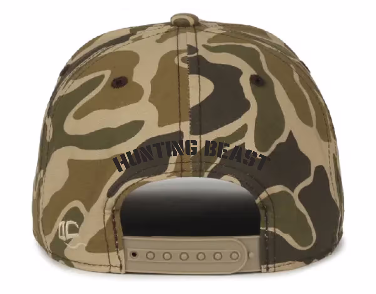 Hunting Beast Vintage Marsh camo ball hat front
