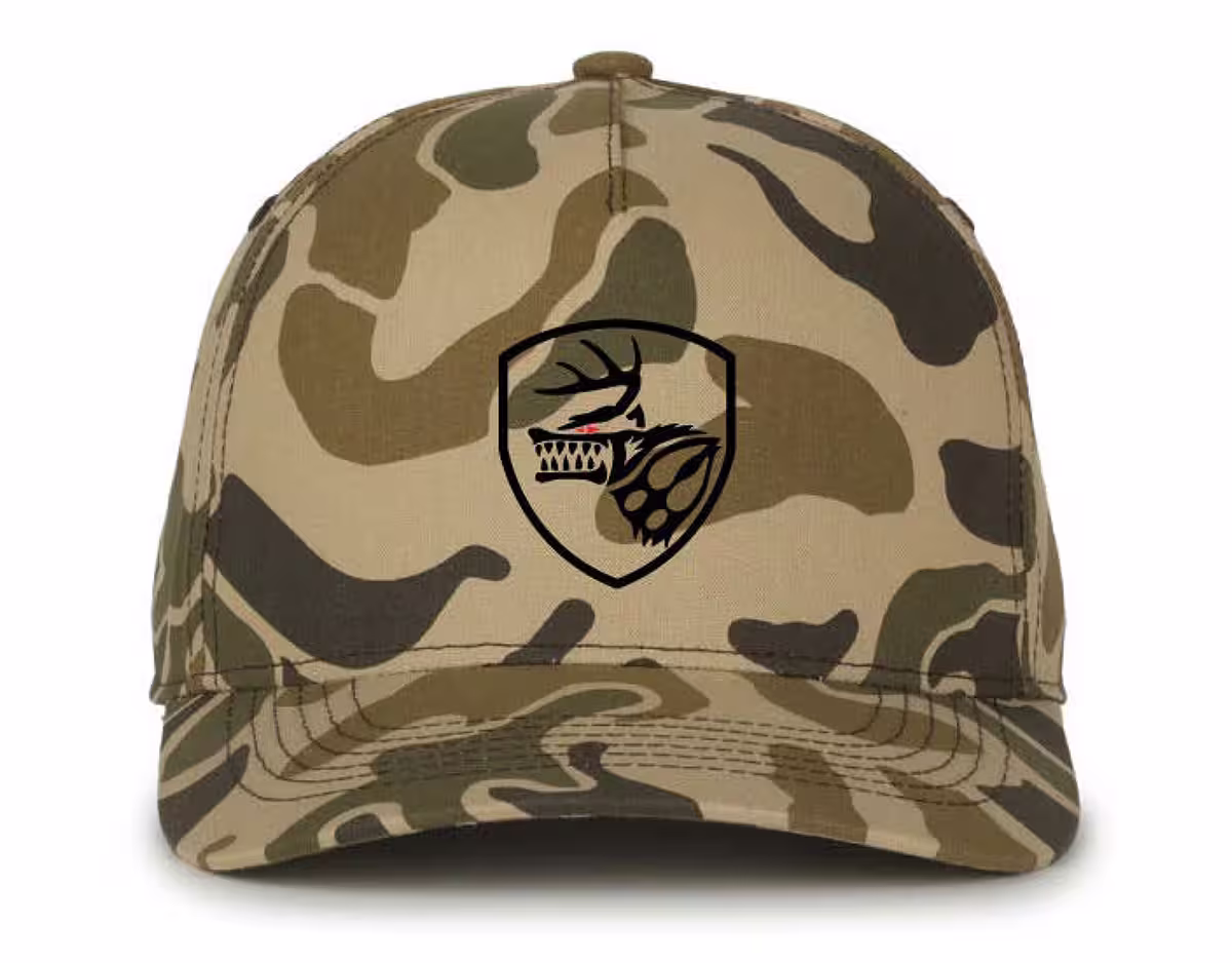 Hunting Beast Vintage Marsh camo ball hat front