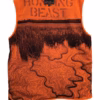 Hunting Beast Tactical Vest in Safety Orange inside back panel