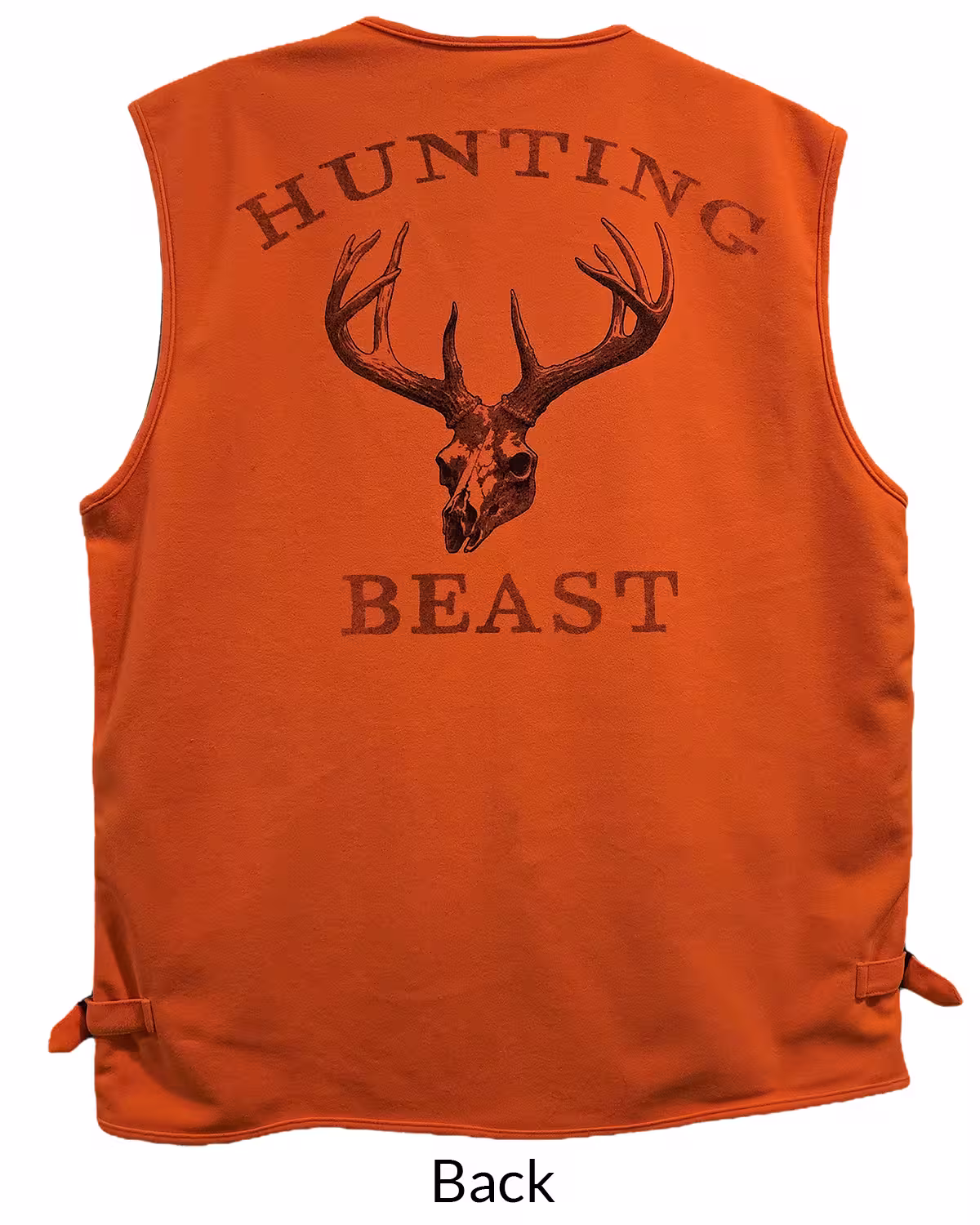 Hunting Beast Tactical Vest in Safety Orange back
